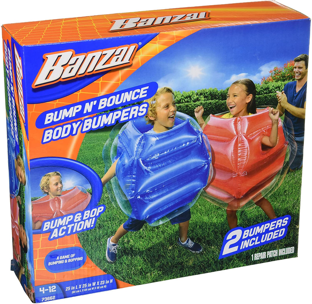Banzai LYSB01B1X3USS-TOYS Bump n Bounce Body Bumpers, Garden Toy, 2 Bumpers Included