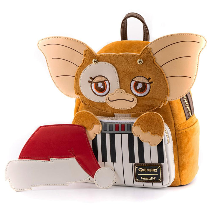 Loungefly Gremlins Gizmo Holiday Cosplay w/ Detachable Hat Mini Backpack