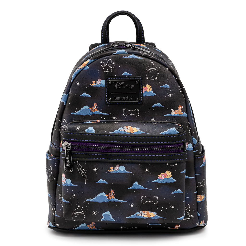 Loungefly Disney Classic Characters Clouds All Over Print Mini Backpack
