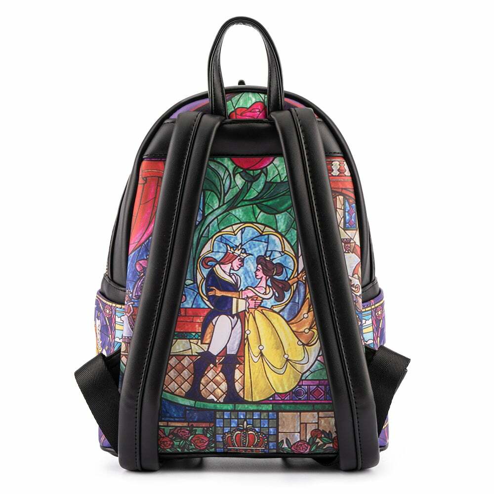 Loungefly Disney Princess Castle Series Belle Womens Double Strap Shoulder Bag Backpack