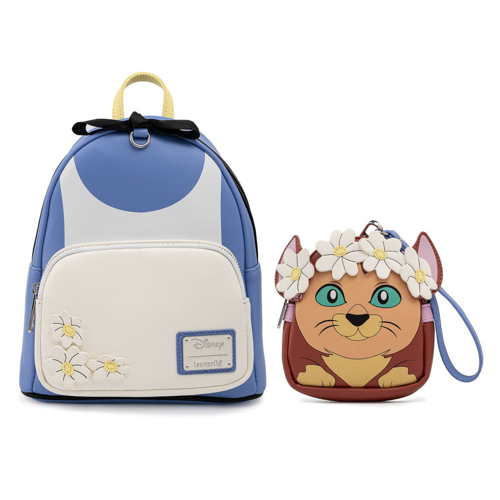 Loungefly Disney Alice in Wonderland Mini Backpack with Detachable Wristlet