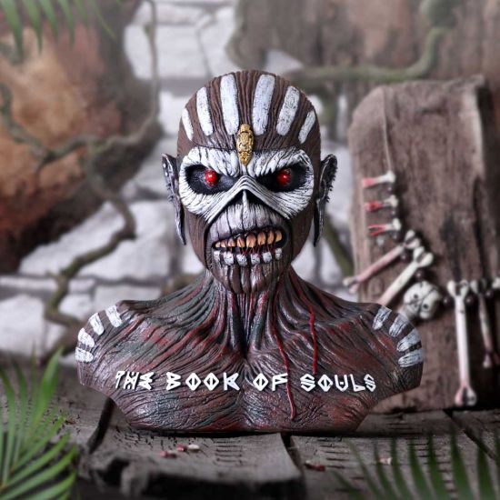 Nemesis Now Officially Licensed Iron Maiden Book of Souls Eddie Bust Box, Brown, 26cm