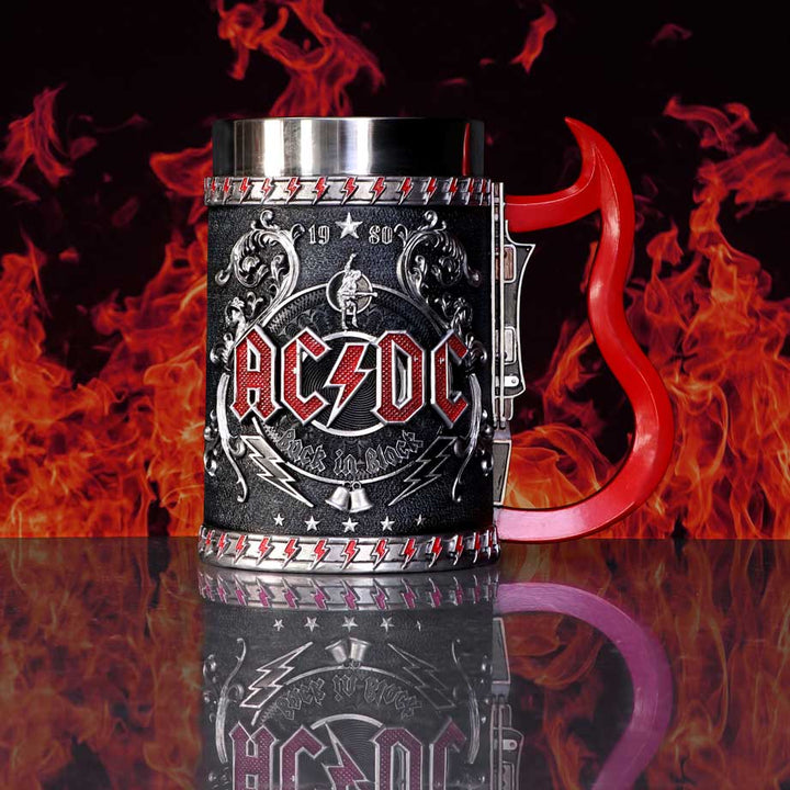 Nemesis Now Officially Licensed ACDC Back in Black Tankard Mug, 16cm