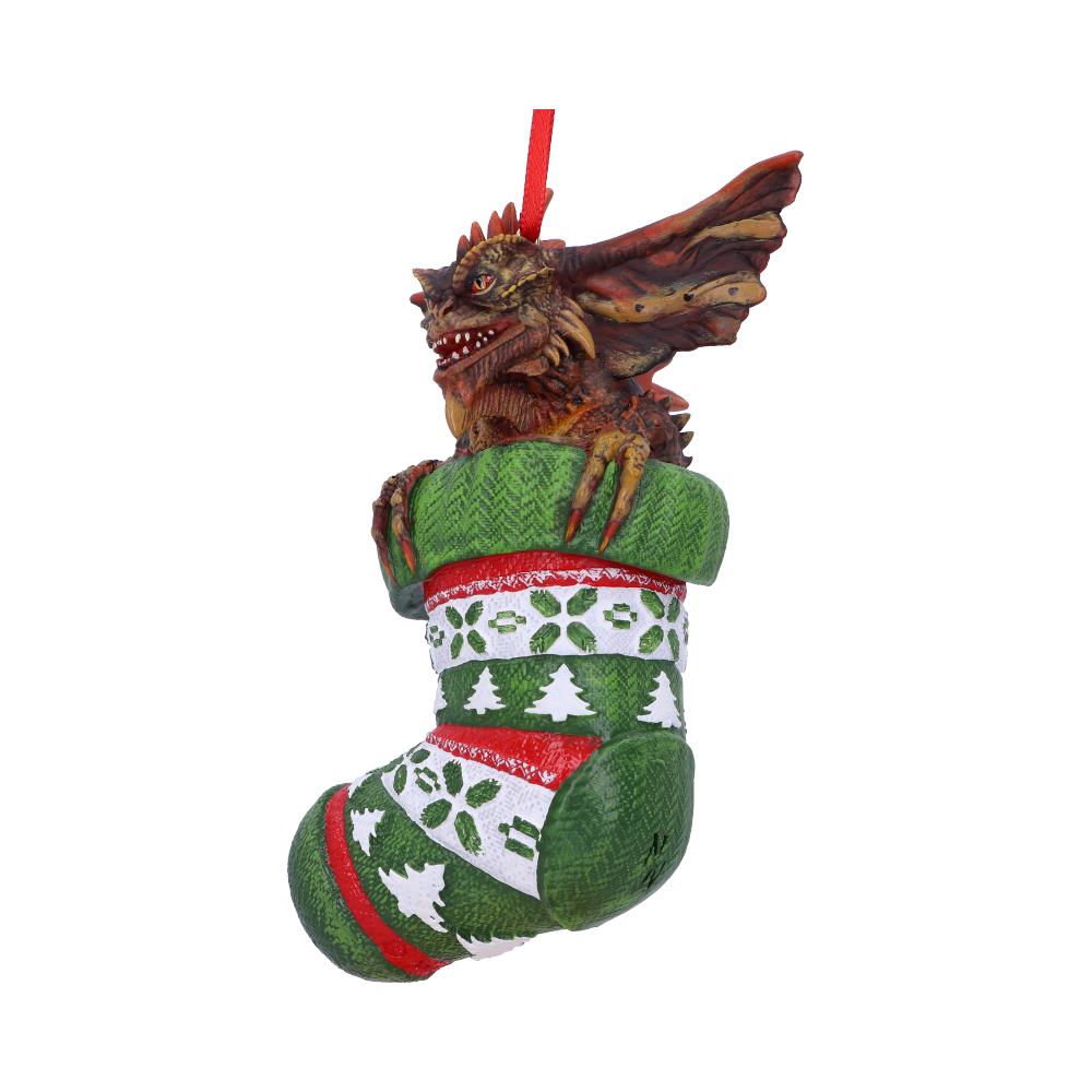 Nemesis Now Gremlins Mohawk in Stocking Hanging Festive Decorative Ornament, Gre