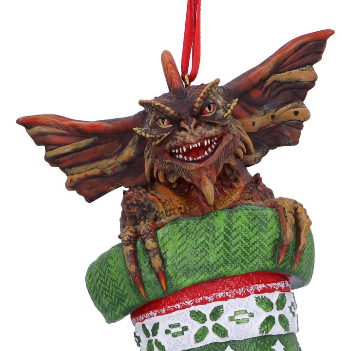 Nemesis Now Gremlins Mohawk im Strumpf, festliches Deko-Ornament zum Aufhängen, Gre