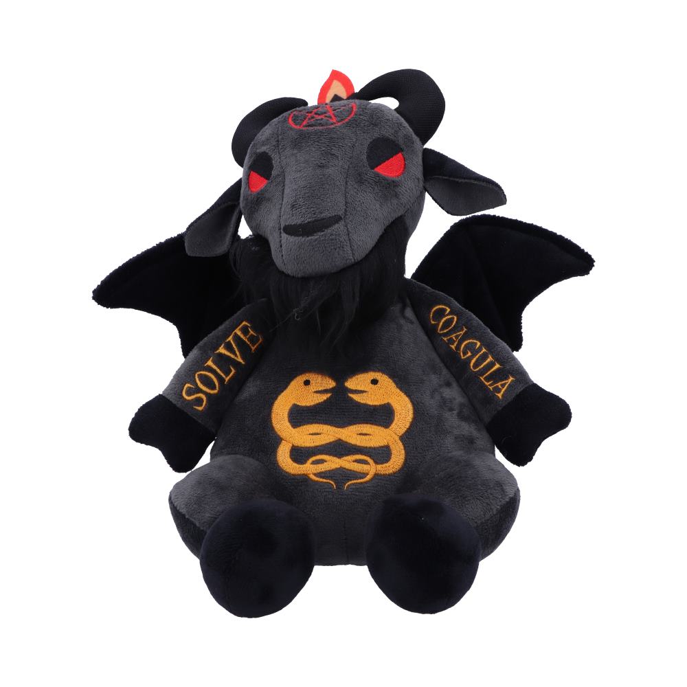 Nemesis Now Fluffy Fiends Baphomet Cuddly Plush Toy 22cm, Black