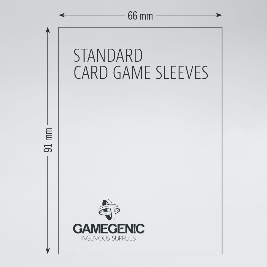 Gamegenic 200 Standard Card Game Value Pack Prime Sleeves