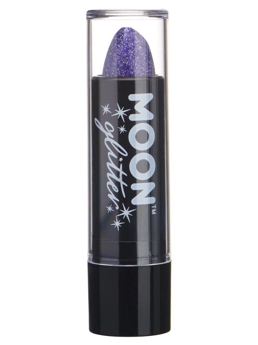 Moon Glitter Holographic Glitter Lipstick - Purple
