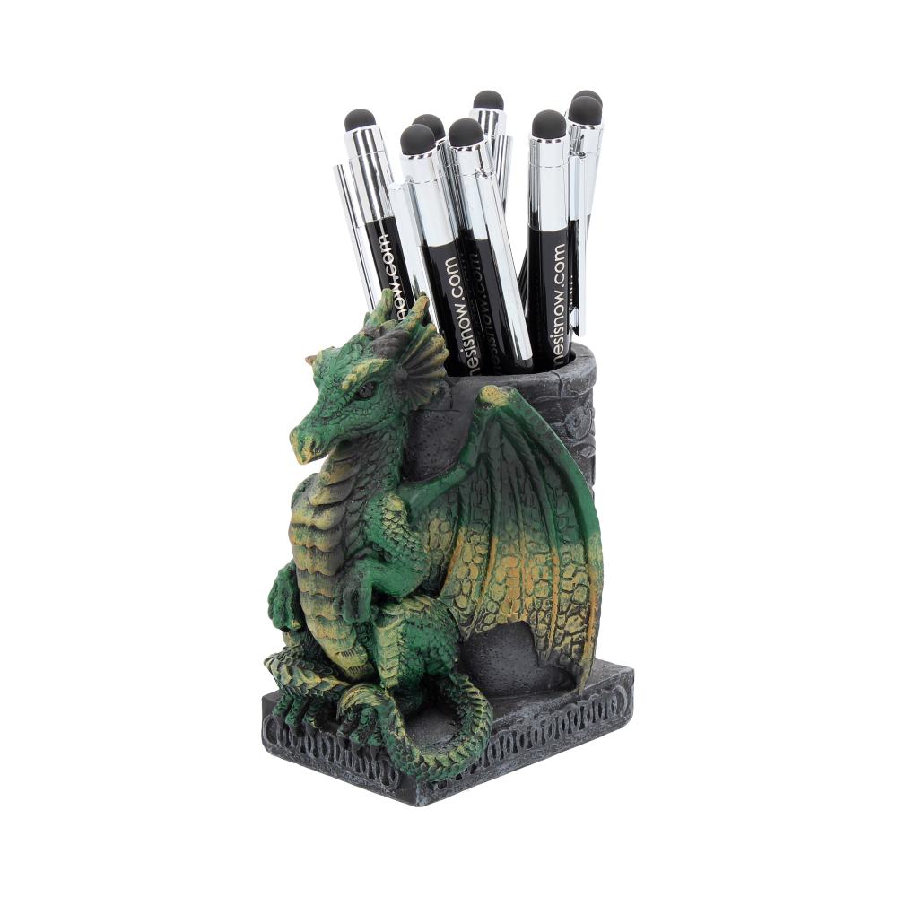 Nemesis NEM2564 Now Green Wyrm Dragon Pen Pot Holder