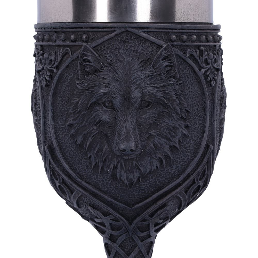 Nemesis Now U2501G6 Night Wolf Goblet Goblet 23cm Black