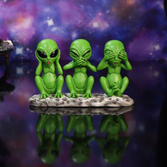 Nemesis Now: Drei weise Marsmenschen, 16 cm, See No Hear No Speak No Evil Alien-Figur